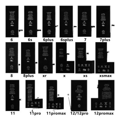 Baterías de teléfono celular recargables de litio para Iphone 6plus 6s 7plus X Xr Xs Xsmas