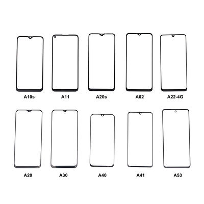Vidrio 2 en 1 con Oca para A10S A11 A20s A02 A22-4G A20 A30 A40 A41 A53 Para teléfono móvil Samsung Vidrio frontal exterior Oca