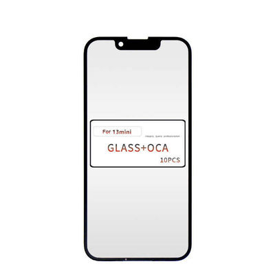 Compatible Otros vidrios con OCA Lcd lente de vidrio frontal para el Iphone 13 Mini pantalla de panel táctil delantero exterior de vidrio cubierta de lente